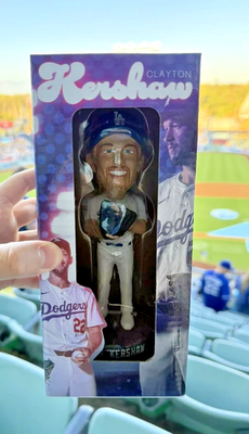 2025 and 2024 Clayton Kershaw 3000 K Strikeouts Dodgers Bobblehead