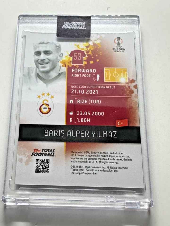 2024-25 Topps Total Football Glow Green 5/99 Baris Alper Yilmaz #1247 - Image 3 of 4