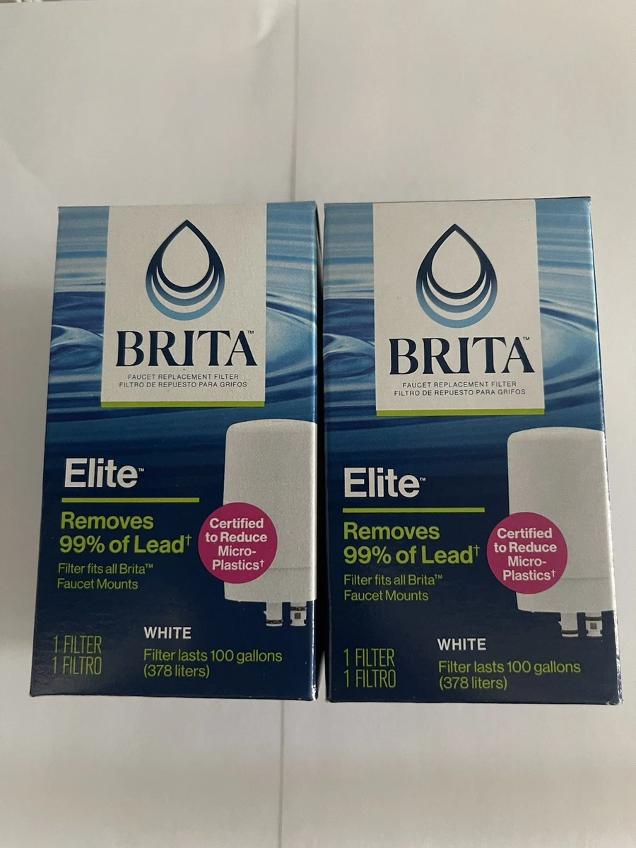 3-Pack Faucet Filter Cartridges – Replacement For Brita Faucet Filters (36311, FR-200, FF-100), Coconut Carbon Block, 100-Gallon Life
