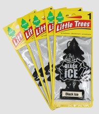 Little Trees Air Freshener - Black Ice Pack of 5 