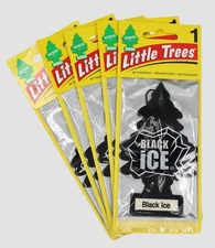 Little Trees Air Freshener - Black Ice (Pack of 5)