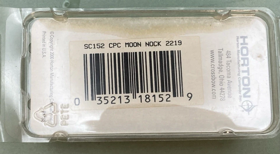 12 PK NEW HORTON SC152 MOON NOCK 2219 BLACK - Image 2 of 2