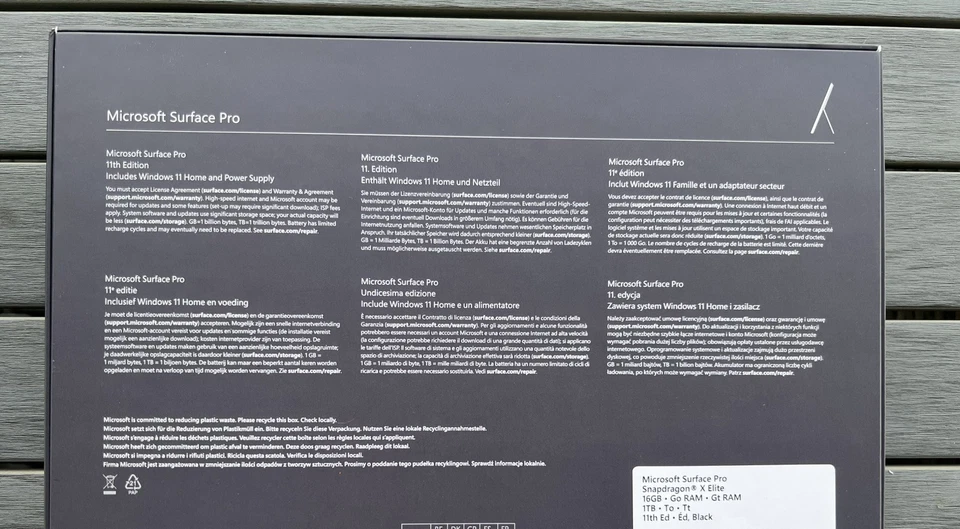 Microsoft Surface Pro 11 13" Inch Oled Snapdragon-X1E 16GB 1TB PSU Model - Black - Image 4 of 4