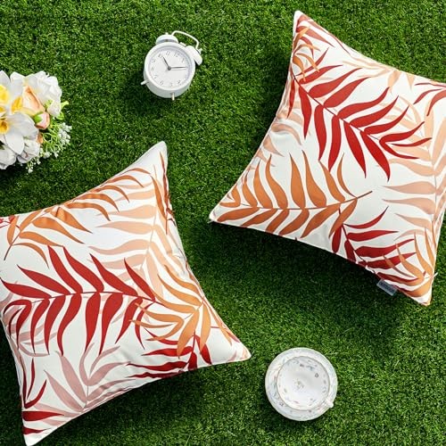 Pack of 2 Fall Decorative Outdoor Waterproof 18" x 18" (Pack of 2) Orange - Bild 5 von 6