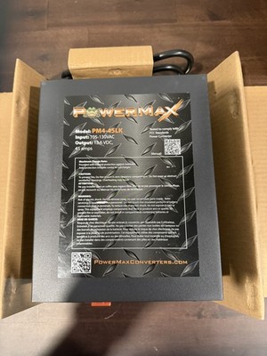 PowerMax 45AMP AC to DC Converter/Charger w 3 stage smart battery charger