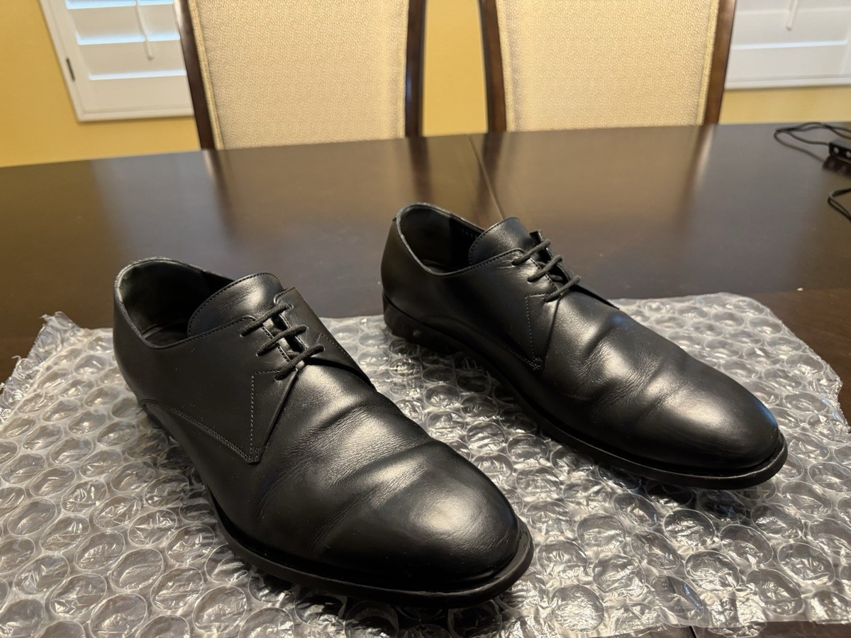 Authentic Balenciaga Black Leather Lace Up Dress Shoes Size  display picture 2