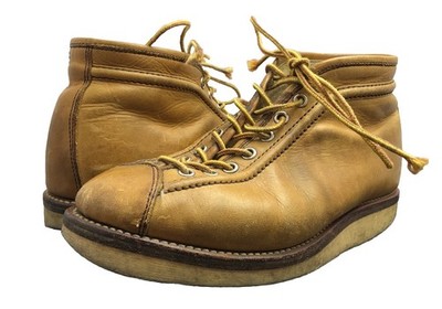 Cushman Lace Up Men s Monkey Boots Brown Leather Vibram Sole Size 7