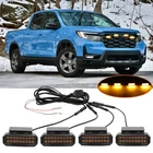 LED Front Grille Lights Amber Running Raptor Style Lamp Kits For Honda Ridgeline