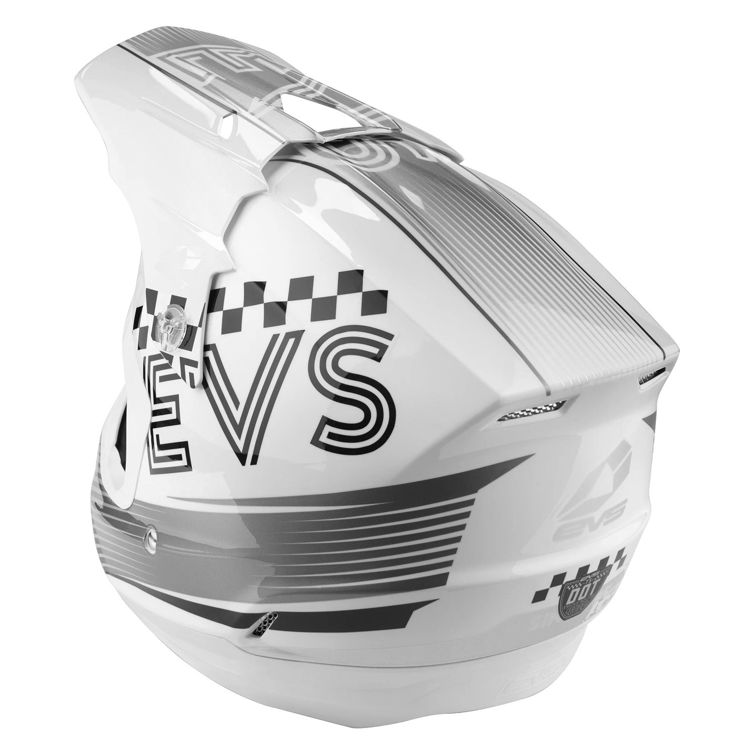 EVS Sports H20T5T-WH-M T5 Torino Medium White Off-Road Helmet