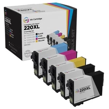 LD 5pk for Epson 220 XL T220XL Ink Cartridges Expression XP-320 XP-420 XP-424