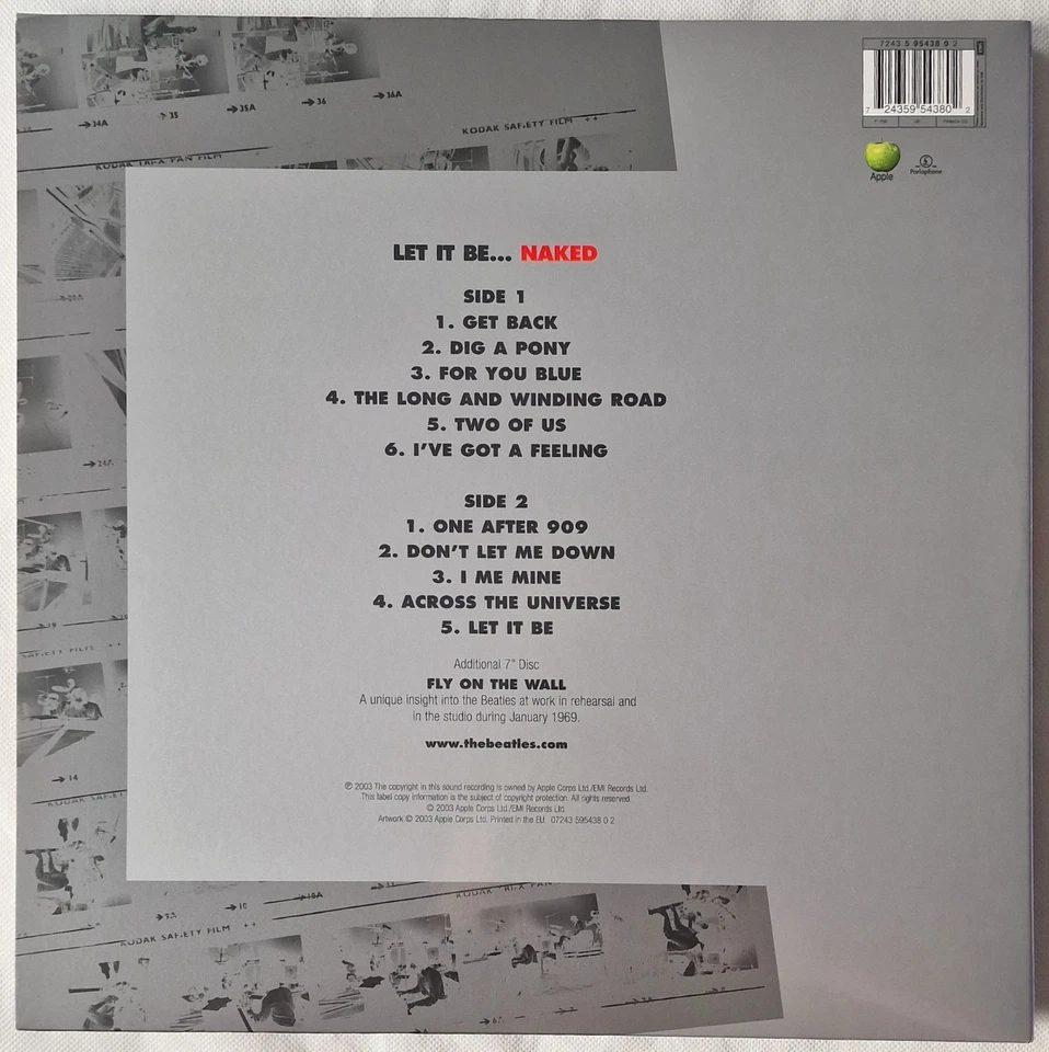 Let It Be.. Naked The Beatles Vinyl LP album Complete With Booklet And 7" Single - Bild 2 von 4