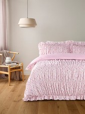 Soft & Smooth Ruched Frill Floral Duvet Set