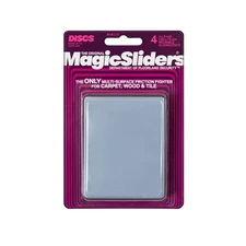Magic Sliders 4110 Gray Plastic Reusable Sliding Discs 4 x 3 in. (Pack of 3)