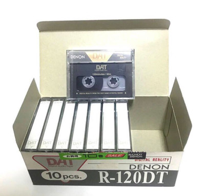 DENON R-120DT Digital Audio Tape DAT DIGITAL REALITY 120minuites/60m 8 Stück