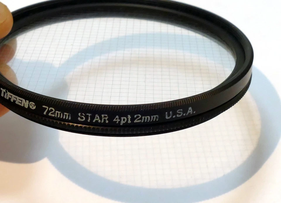 Tiffen 72mm Filter Star 4pt 2mm rotating adjustable CS Cross Screen made in  USA - Image 4 of 4