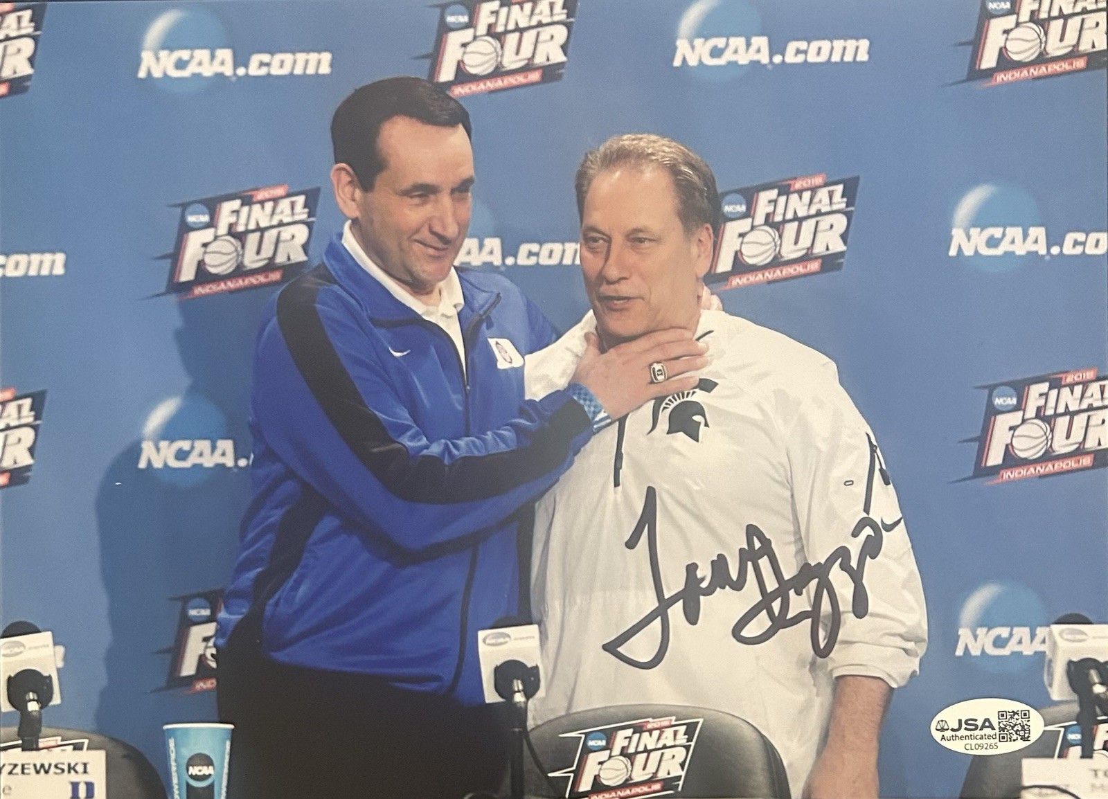Tom Izzo Autographed Signed Michigan State Spartans () 8x10 Photo JSA CL09265 
