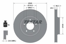 2x TEXTAR Bremsscheiben Vorne für HYUNDAI ELANTRA Stufenheck 305mm 92333203