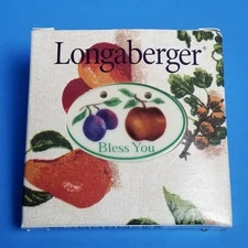 Longaberger Fruit Medley Bless You Basket Tie-On
