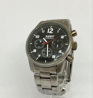 Zippo Chronograph Black Quartz Used Watch | eBay