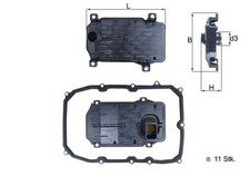 Hydraulikfilter Automatikgetriebe MAHLE HX 187KIT Filtereinsatz für VW TOUAREG