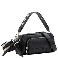 Desigual Half Logo - UmhäNgetasche 22 Cm (Black)