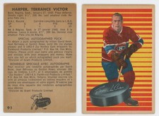 1963/64 Parkhurst Parkie Hockey Card #91 Terry Harper Rookie Montreal Canadiens. rookie card picture