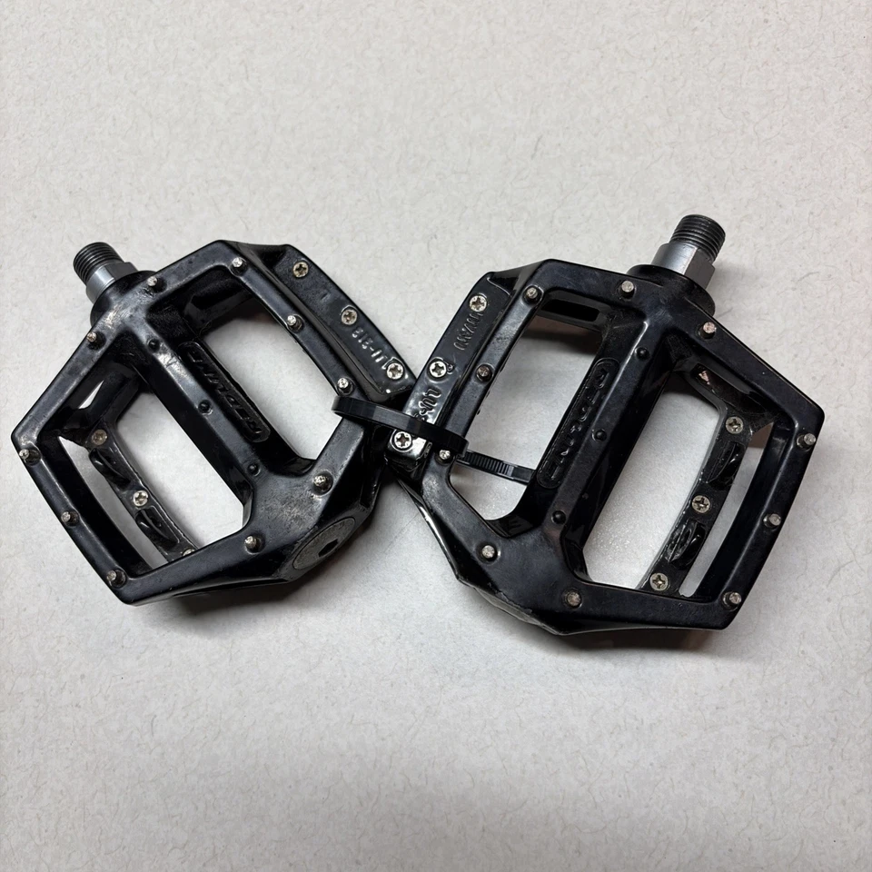 Vintage Redline LU-313 Alloy Platform Pedals 9/16" Black MTB BMX 90's - Image 1 of 4