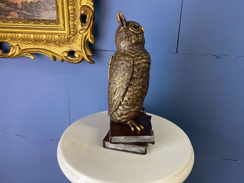 Bronze Sculpture A Metamorohic Owl Revealing a Female after Franz Bergman - Picture 6 of 12