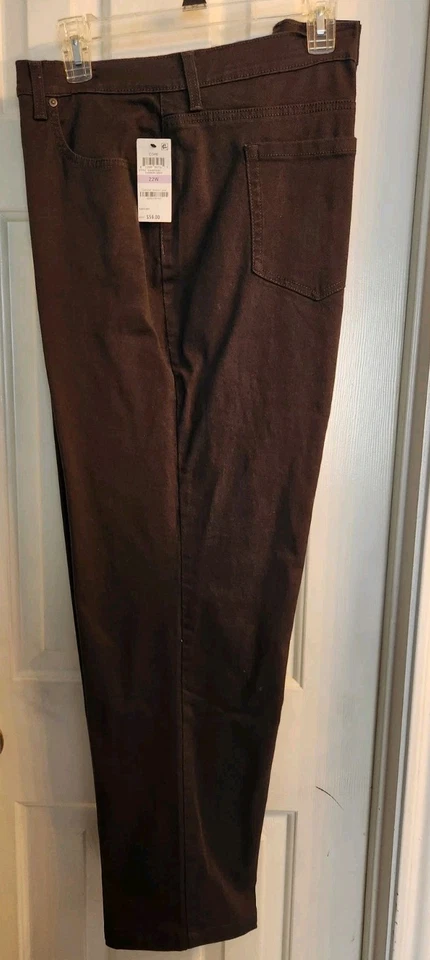 Style & Co Straight Leg Tummy Control High Rise Jean Size 22 - Carbon Grey - Image 3 of 4