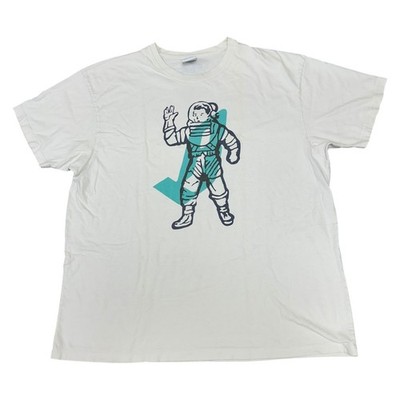 Billionaire Boys Club T-Shirt Herren Weiß Kurzarm Baumwolle Astronaut 3XL