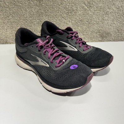 Brooks Trace 1 Running Shoes Sneakers Women's Size 8 B Medium Black Purple