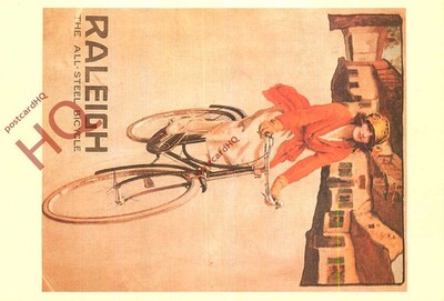 Picture Postcard- Raleigh Cycle Company Advertising Poster Postcard (Repro)