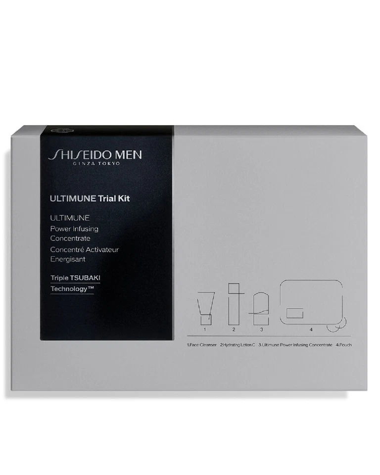 SHISEIDO MEN UItimune Trial Kit Hombre Prueba Y Viaje Foto 2 de 2