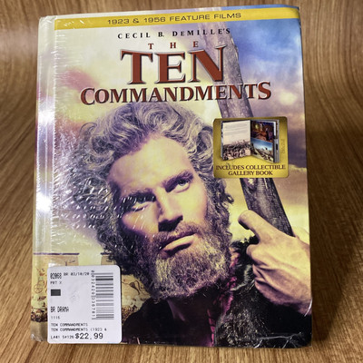 The Ten Commandments (1923 and 1956 Blu-ray) New Factory Sealed