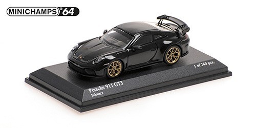 Minichamps 640064222 Porsche 911 992.2 GT3 2025 Weissach 1/64 voiture miniature noir