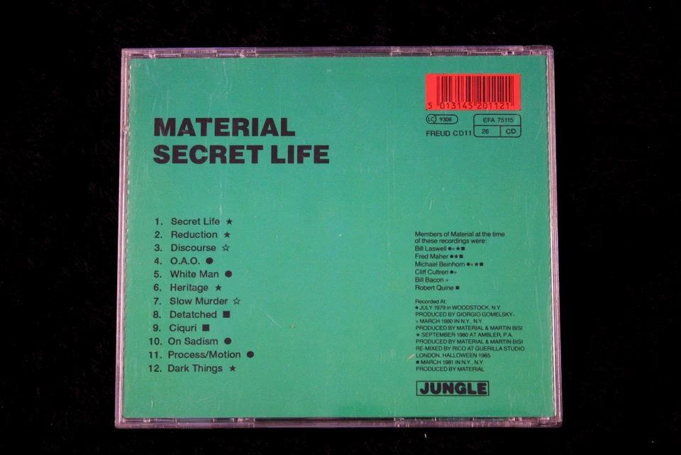 MATERIAL - Secret Life UK 1998 SIGNED Bill Laswell rare CD - Bild 2 von 3