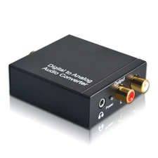 Coaxial Toslink Digital to Analog Audio Converter RCA 3.5mm Jack L/R