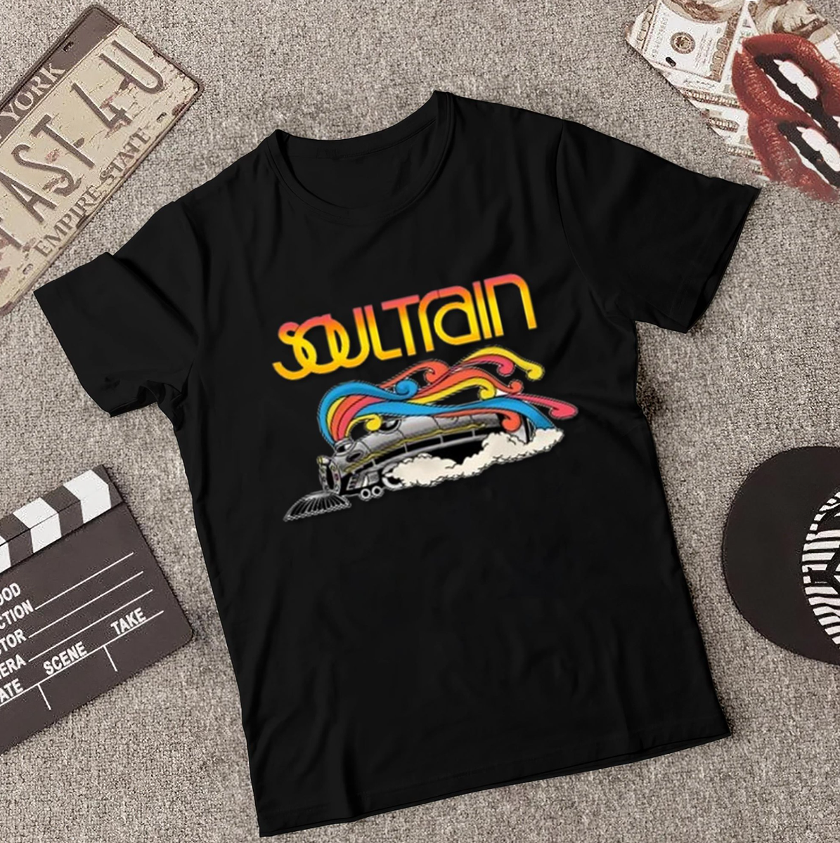 T-shirt Homme SOUL TRAIN Music TV Show - 100% Coton - Tailles S à 5XL - Neuf Avec étiquettes