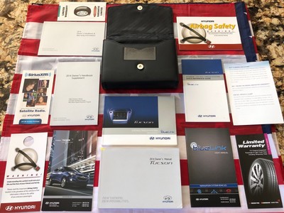 2014 Hyundai Tucson Owners Manual BOOK SET WITH CASE OEM, MINT BOOKS