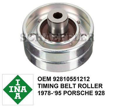 INA Timing Belt Tension Roller Large for Camshaft OE INA FITS Porsche 928 1978-