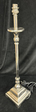 Large Table Lamp/s by Coach House Tall Chrome Column Square Base 10 Available