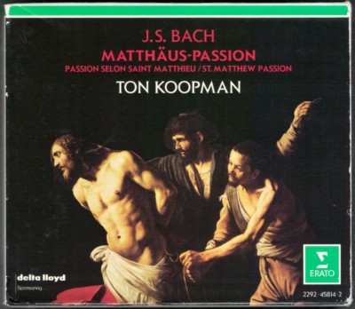 BACH St. Matthew Matthäus-Passion TON KOOPMAN 3CD Guy de Mey Peter Kooy Schlick