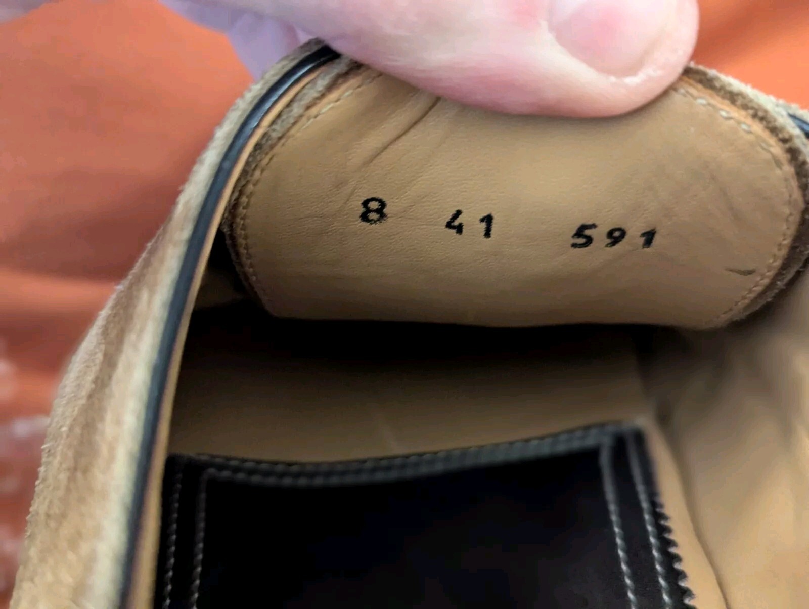 SAOLA Di Bianco SPQR Derby Marrone Tg 8 Scamosciato Italia Spedizione Gratuita