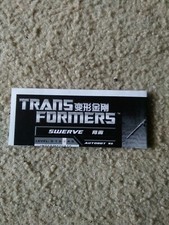 Transformers Generations Universe Classics SWERVE instructions