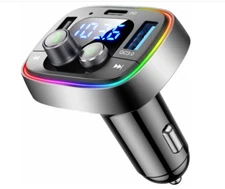 LIHAN USB C Bluetooth Adapter for Car, AUX Wireless FM Radio Transmitter,... 