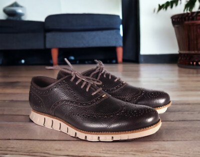 Cole Haan ZeroGrand Wing Ox  Brogue Leather Wingtip C25273 Mens 13 Fast Ship