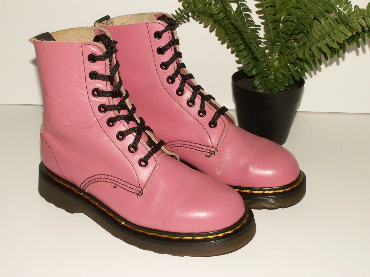 Pink shop biker boots