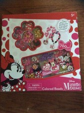 Disney Minnie Mouse 700 Colored Beads Make Your Own Jewelry Girls 5 