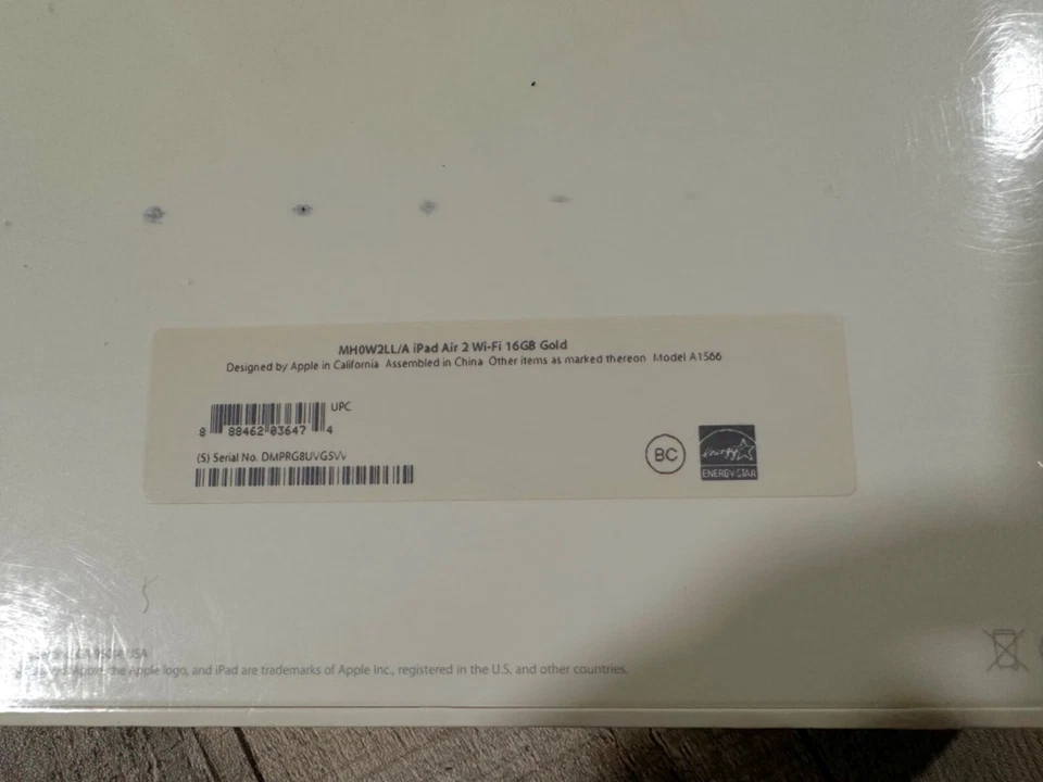 Apple iPad Air 2, 16GB, Wi-Fi, 9.7in - Gold - A1566 Brand New Sealed MH0W2LL/A - Image 3 of 4