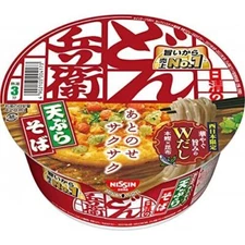 Japanese Food Nissin Foods Donbei Tempura soba 西日本ver. 100g x 12 pieces JP...